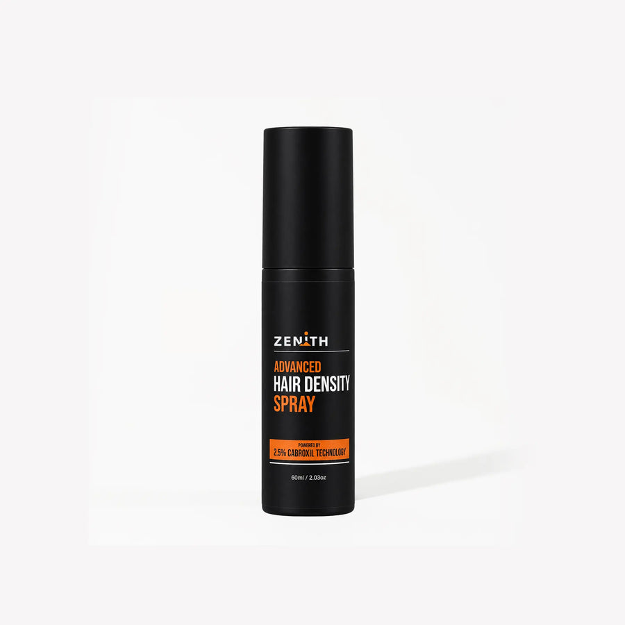 Zenith Advanced Hair Density Spray bottle on a white background